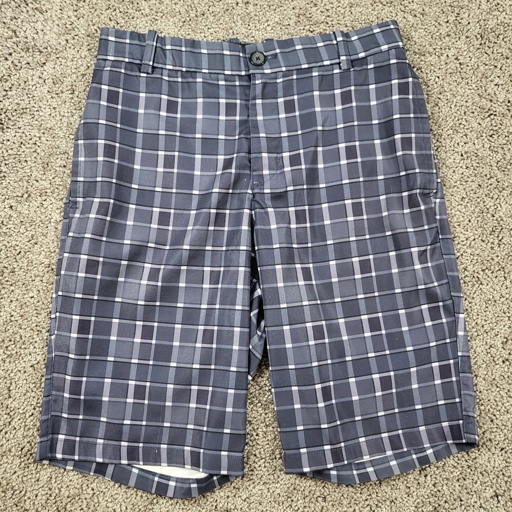 Nike Mens Dri-FIT Plaid Golf Shorts Blue Grey CI9803-492 Size 28 Standard Fit‎